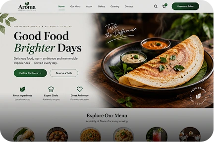 Restaurants store template